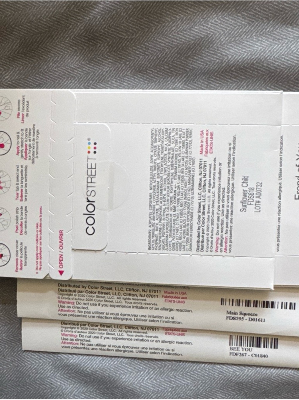 Color Street Pink Citrus Blossom Nail Polish Strips - Picture 6 of 6